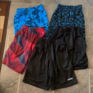 Lot of 5 Boys Basketball Shorts Size 7/8